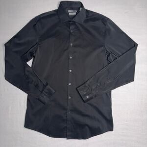 Black Reaction Slim Fit Button Down